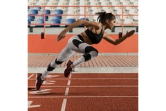 Female athlete on track